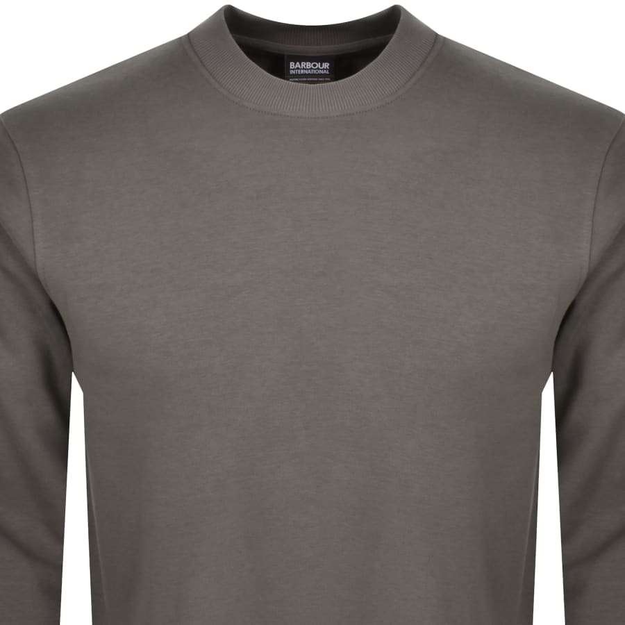 Barbour international sweatshirt grey hot sale